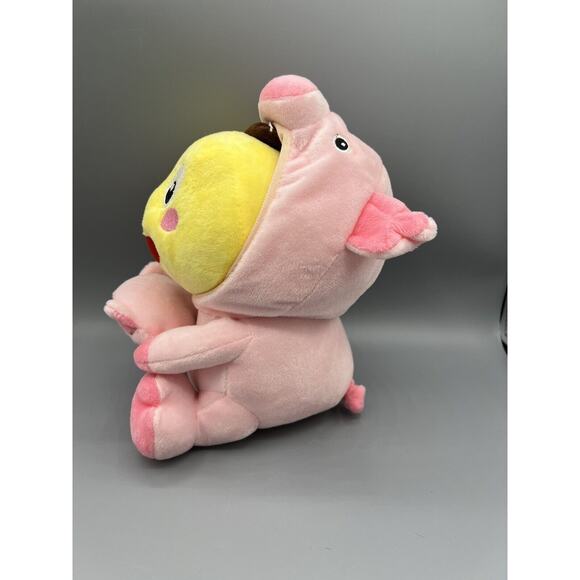 VIPKID Dino Pig Plush Doll Small Cuddly Toy In A Pig Costume - Picture 4 of 7